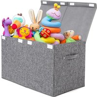 Coffre à Jouet Boîte de Rangement avec Couvercle Pliable avec Poignée Cube Rangement pour Chambre denfant Salle de Jeux