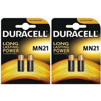Piles alcaline ONOGAL-Batterie 4X Duracell Alkaline Sécurité A23 - K23A Lrv08 Gp23 12V Mn21 2017 Lrv08 V23Ga Lr23A 23A L 2649
