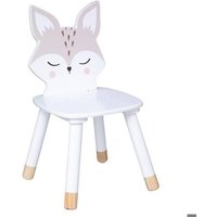 Chaise enfant renard bois blanc - Atmosphera Créateur dintérieur