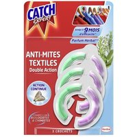 Anti-Mites textiles Double Action x3 crochets