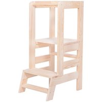 SPRINGOS® Montessori Tour dapprentissage et observation pour enfants Kitchen Helper Made in EU - Bois Naturel