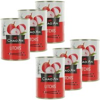 Lot 6x Litchis au sirop - boîte 567g