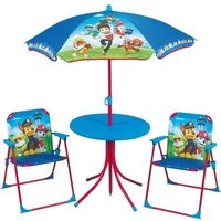 Fun House Pat Patrouille salon de jardin composé dune table de 2 chaises pliables et un parasol pour enfant