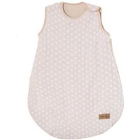 Gigoteuse sans Manches en Coton Bio ROBA - Frosty Almond - Certifiée Oeko-Tex® - Motifs Pois en Relief - Beige Amande