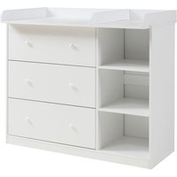 Commode à langer Beldinupp avec plan à langer blanc
