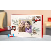 kinder® Personalised Advent Calendar with Photo Doors | Photos and Chocolate Behind Every Door | Premium Christmas Countdown