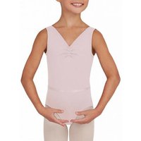 Maillot Ballet Capezio V-Neck Pinch Front Child WHT I (6)