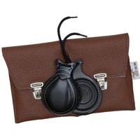 Castañuelas Doble Caja Gama Profesional Fibra Negra Veteada Blanca Castañuelas del Sur