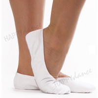 Zapatilla Ballet Happy Dance Media Punta Blanca Suela Partida Blanco 31
