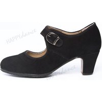 Zapatos de Baile Flamenco Happy Dance Semiprofesional Hebilla Ancha