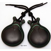 Jale Castañuelas Profesionales Fibra Negra Veta Verde 6
