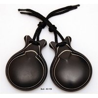 Jale Castañuelas Profesionales Fibra Negra Veta Blanca 7