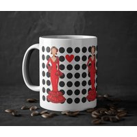 Taza Cerámica Diseños Flamencos