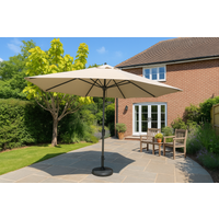 ENJOi Royal Rectangle Aluminium 2m x 3m Taupe Parasol