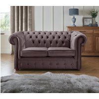 Chesterfield 2 Seater Fabric Malta Lavender 02 Sofa