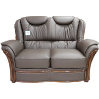 Verona Custom Made 2 Seater Sofa Settee Genuine Italian Chocolate Brown Real Leather