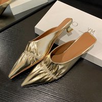 CHIKO Jo Pointy Toe Kitten Heels Clogs/Mules Shoes
