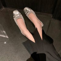 CHIKO Averie Square Toe Block Heels Slingback Shoes