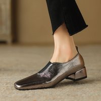 CHIKO Sylvia Square Toe Block Heels Pumps Shoes