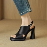 CHIKO Emmalyn Open Toe Block Heels Platforms Sandals