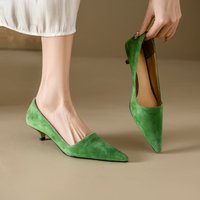 CHIKO Nandalia Pointy Toe Kitten Heels Pumps Shoes