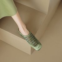 CHIKO Nur Square Toe Wedge Clogs/Mules Shoes