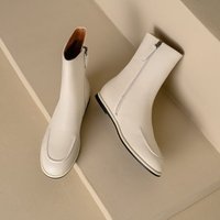 CHIKO Ashtyn Round Toe Block Heels Ankle Boots