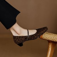 CHIKO Alaia Square Toe Block Heels Mary Jane Shoes
