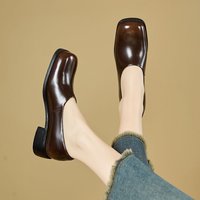 CHIKO Benigna Square Toe Block Heels Pumps Shoes
