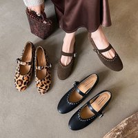 CHIKO Berenice Round Toe Block Heels Mary Jane Shoes