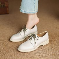 CHIKO Bethel Round Toe Block Heels Oxfords Shoes