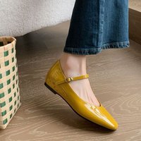 CHIKO Brede Round Toe Wedge Mary Jane Shoes