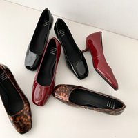 CHIKO Brencis Square Toe Kitten Heels Pumps Shoes