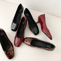 CHIKO Brencis Square Toe Kitten Heels Pumps Shoes