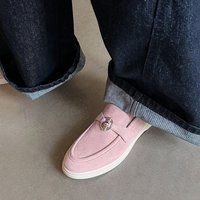 CHIKO Brigit Round Toe Block Heels Loafers Shoes