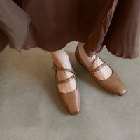 CHIKO Cactus Square Toe Block Heels Mary Jane Shoes