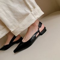 CHIKO Caia Pointy Toe Block Heels Slingback Shoes
