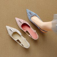 CHIKO Calloway Pointy Toe Kitten Heels Slingback Shoes