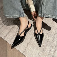 CHIKO Cathy Pointy Toe Wedge Slingback Shoes