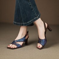 CHIKO Cavalli Open Toe Chunky Heels Heeled Sandals