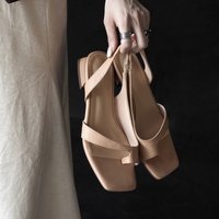 CHIKO Ceara Open Toe Block Heels Flats Sandals