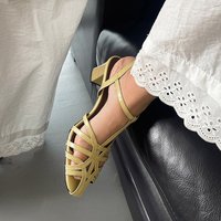 CHIKO Caterina Round Toe Block Heels T-Strap Shoes