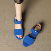 CHIKO Castellana Open Toe Block Heels Flats Sandals