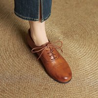 CHIKO Chaka Round Toe Block Heels Oxfords Shoes