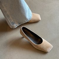 CHIKO Chanteyukan Square Toe Kitten Heels Pumps Shoes
