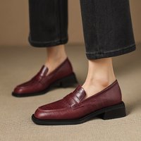 CHIKO Chumani Square Toe Block Heels Loafers Shoes