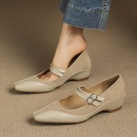 CHIKO Cinderella Pointy Toe Wedge Mary Jane Shoes
