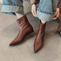 CHIKO Clematis Pointy Toe Wedge Ankle Boots