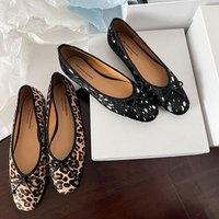 CHIKO Coralia Round Toe Wedge Cow Print Ballerina Pumps Shoes