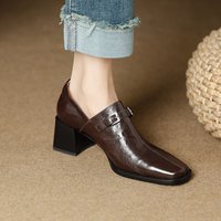 CHIKO Darci Square Toe Block Heels Booties
